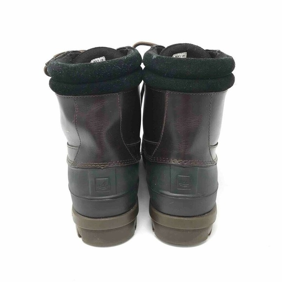 Sperry Top Sider Brewster Duck Boots Winter Rain Brown 13